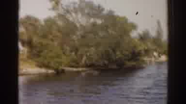 Florida USA (1963): Some Houses From A Neighborhood Located Around A River Or A