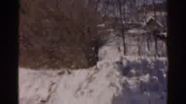 Florida USA (1963): Her Neighborâs House After The Blizzard