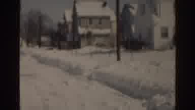 Florida USA (1963): A Neighborhood Surrounded By Lots Of Snow In A Sunny Day