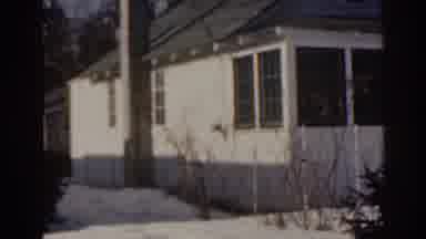 Florida USA (1963): White Painted Bungalow Unoccupied Is Been Viewed Around Its