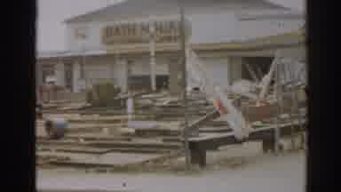 New Jersey USA (1963): A View Of An Ugly Deserted Couple Of Building Fronts From