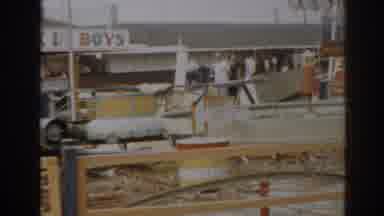 New Jersey USA (1963): View Of Damaged To Small White House On A Clear Day