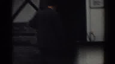 New Jersey USA (1963): A Old Lady Looking Around Close To A House