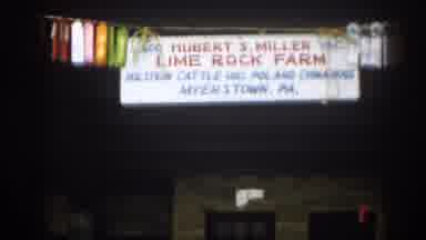 New Jersey USA (1963): Illuminated Sign At Nighttime