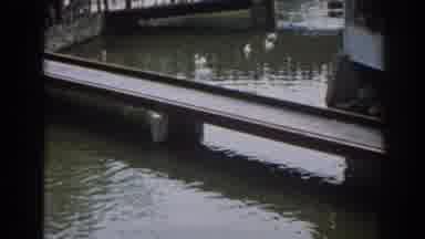 New Jersey USA (1963): View Of Stone Fountain Spewing Water On A Clear Day