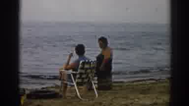 New Jersey USA (1963): Families On The Beach Enjoying An Amazing Beautiful Day At