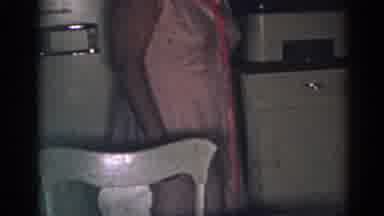 New Jersey USA (1963): Home Video Showing Two People In A Kitchen And Dining Area
