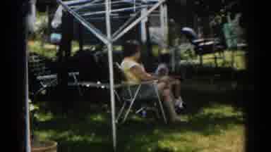 New Jersey USA (1963): Bright Sunny Summer Day With The Family Relaxing In The