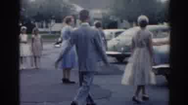 New Jersey USA (1963): Well-Dressed Men And Women Look Like A Party Or A Sunday