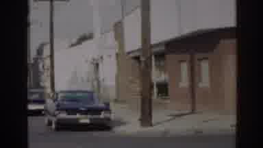 New Jersey USA-1963: Vintage Cars And Buildings On A Quiet Street
