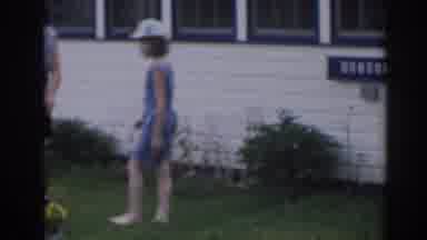 New Jersey USA (1963): Grandma Shows Her Granddaughters The Garden