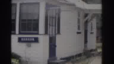 New Jersey USA (1963): A Cozy Little House With A Family Outside Enjoying The