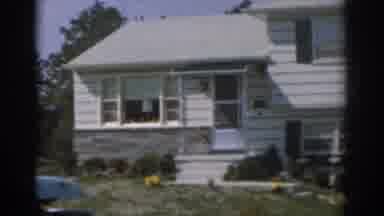 New Jersey USA (1963): Footage Of Home And Car On A Bright Summer Day