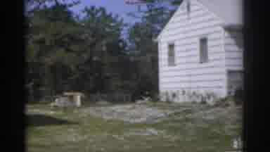 New Jersey USA (1963): View Of A White House And Green Trees On A Sunny Day