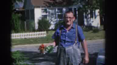 New Jersey USA (1963): Lord Picks Bud Of Dead Roses That Suffered From The Drought