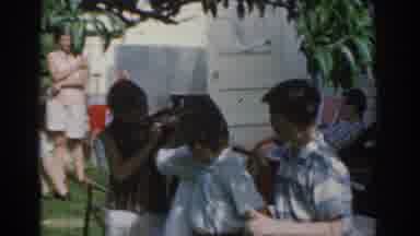New Jersey USA (1963): Children At Family Gathering Outside In Spring Or Sumner