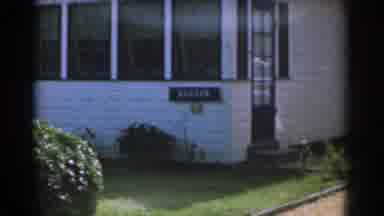 New Jersey USA (1963): View If Black Car Parked Next To A White House With Black