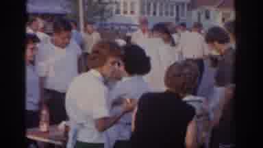 New Jersey USA (1963): People Gathered For A Cookout
