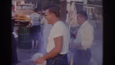New Jersey USA (1963): People Gathered In A Leisure Moment Eating