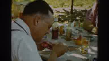 Auburn California (1939): Registration Of A Full Table And An Individual Enjoying