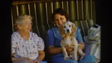 Auburn California (1939): Two Grandmother Enjoy The Sight Of Their New Dog
