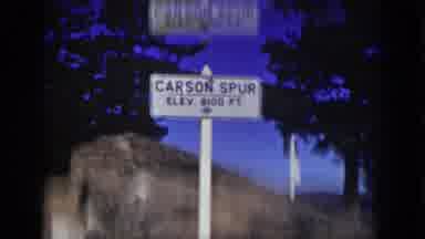Lake Tahoe California (1939): Sign Denoting Carson Spur Elevation 8100 Feat Then