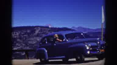 Lake Tahoe California (1939): Tourist Admires A Beautiful Lake During A Stroll In