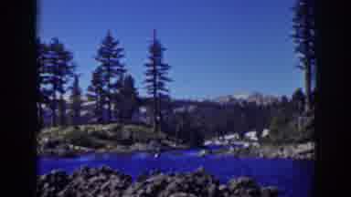 Lake Tahoe California (1939): Old Footage Of Mountain Lake Surrounded By Trees