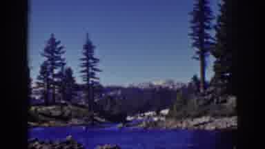 Lake Tahoe California (1939): Picture Of A River Surrounded By Beautiful Trees