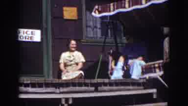 Lake Tahoe California (1939): A Couple Sitting On A Balcony Relaxing