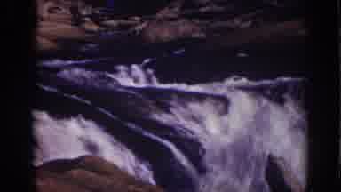 Lake Tahoe California (1939): View Of Brisk Flowing Mountain Stream On A Bright