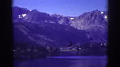 Lake Tahoe California (1939): View Of A Beautiful Blue Sky And Beautiful Mountains