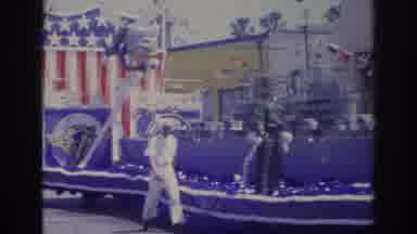 Norfolk Virginia (1966): Parade With Allegory Cars Passing By