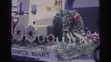Norfolk Virginia (1966): A Parade Float Shaped Like A Train Made From Flowers