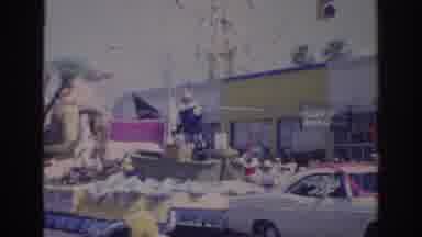 Norfolk Virginia (1966): View Of Palm Tree Parade Float On A Bright Sunny Day