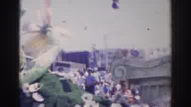 Norfolk Virginia (1966): View Of White Dragon Parade Float On A Bright Sunny Day