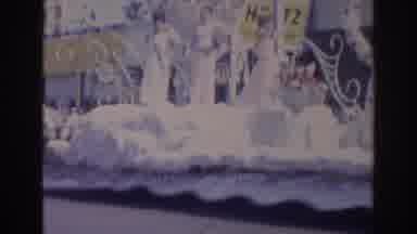 Norfolk Virginia (1966): Parade Float With Marching Band And Beauty Queens On