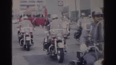 Norfolk Virginia (1966): A Procession Goes By Including Police Motorcycles By On A