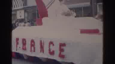 Norfolk Virginia (1966): The Parade Float Drives By The Crowd As Man Walks Around