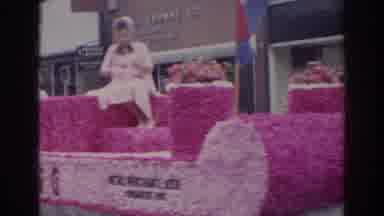 Norfolk Virginia (1966): Viewing A Parade Filled With Floats Colors And Beautiful