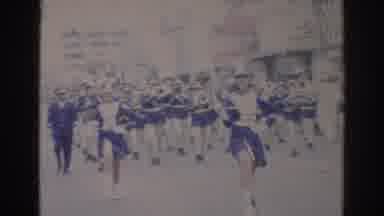 Norfolk Virginia (1966): Parade Float Moving Down Street With Marching Band