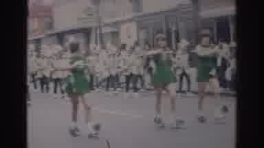 Norfolk Virginia (1966): Color Guard In Green Uniforms Spin Flags Followed By