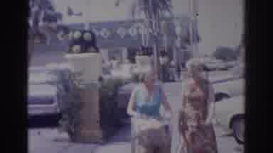 Norfolk Virginia (1966): Two Old Ladies Coming Back From Shopping At The