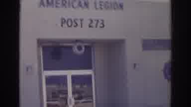 Norfolk Virginia (1966): American Legion Post 273 Entrance Showing Woman Carrying