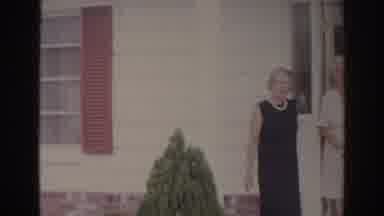 Norfolk Virginia (1966): Three Women Standing Outside House In Dresses Talking And
