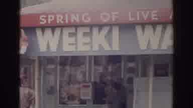 Norfolk Virginia (1966): People Walking Down The Street Showing The Side Of A