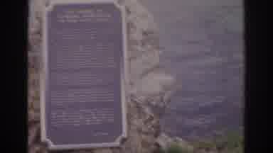 Norfolk Virginia (1966): Stone Sing By The Lake Describes Statue Of Woman In Water