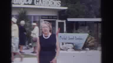 Norfolk Virginia (1966): Woman In Blue Dress Wearing White Necklace Waiting At
