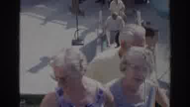 Norfolk Virginia (1966): An Old Movie Showing Some Elderly People Going Up A Stair
