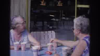 Norfolk Virginia (1966): Three Old People Sitting And Talking